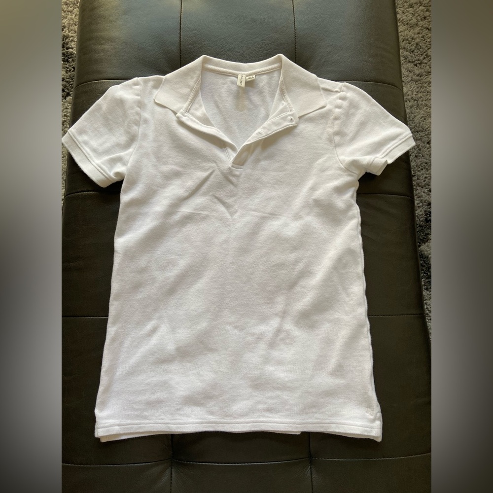 Janie and Jack polo for boys size 14 white